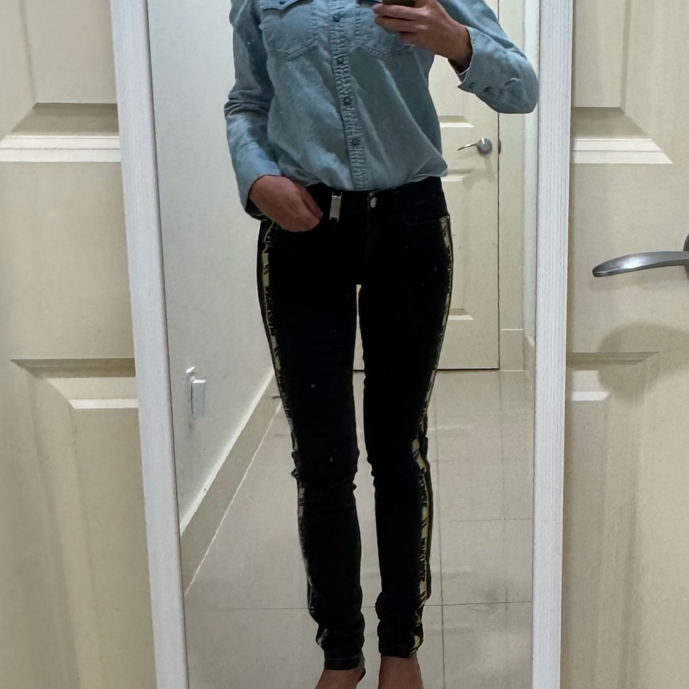 Sportalm black jeans with accent strap